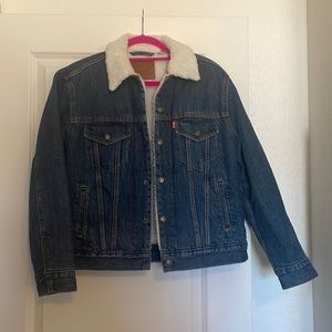 NWOT Levi’s Denim Sherpa Jacket